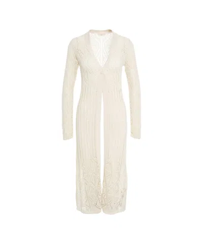 Liu •jo Liu Jo Long Lace Crochet Cardigan