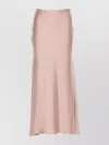 Liu •jo Long Satin Finish Skirt With Side Seam Detail