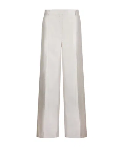 Liu •jo Long Shantung Trousers In Sand