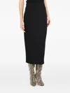 Liu •jo Long Skirt With Zip In Black