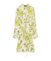 Liu •jo Liu Jo Floral Wrap Dress With Adjustable Waist In White