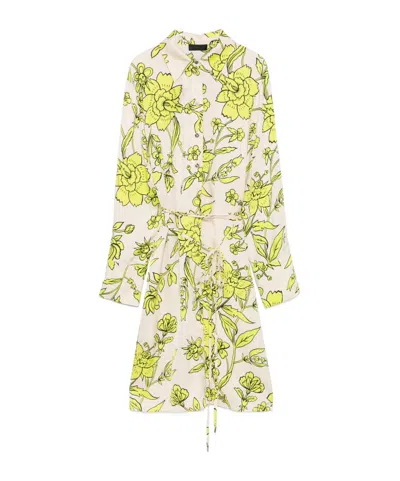 LIU •JO FLORAL-PRINT SHIRT DRESS