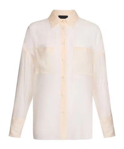 Liu •jo Long Sleeve Shirt In White