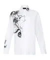 Liu •jo Cotton Shirt With Print In White