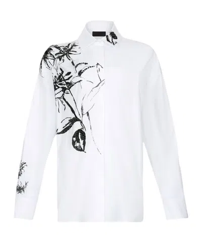 LIU •JO LIU JO LONG SLEEVE FLORAL PRINTED SHIRT