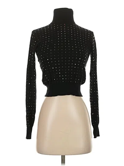 Pre-owned Liu •jo Long Sleeve Top Black Turtleneck Tops