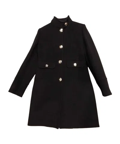 Liu •jo Long-sleeved Coat In Black