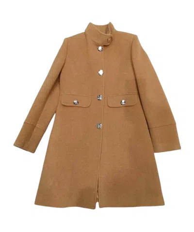 Liu •jo Long-sleeved Coat In Brown