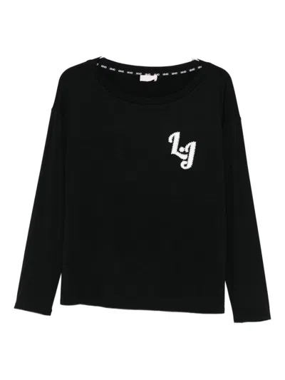LIU •JO LONG-SLEEVED T-SHIRT WITH LOGO