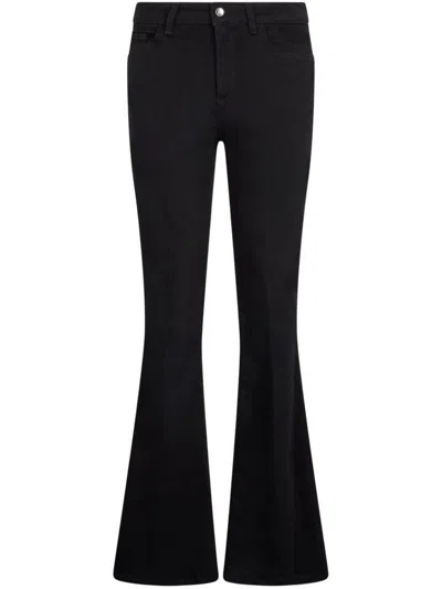 LIU •JO LONG SLIM BLACK FLARED JEANS