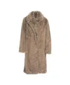 Liu •jo Fur Coat Liu Jo Woman Color Brown In Brown