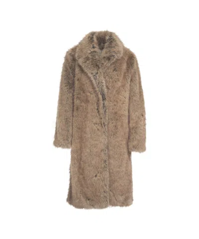 LIU •JO LONG SYNTHETIC FUR COAT