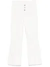 Liu •jo Liu Jo Long White Flared Jeans In White