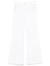 LIU •JO LIU JO LONG WHITE JEANS WITH BUTTONS