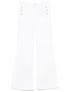 LIU •JO LIU JO LONG WHITE JEANS WITH BUTTONS