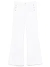 Liu •jo Liu Jo Long White Jeans With Buttons In White