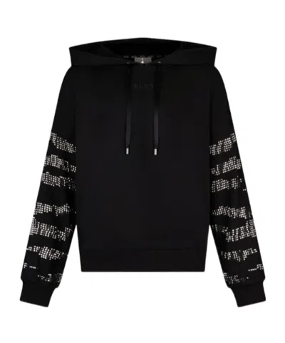 Liu •jo Long-sleeve Drawstring Hoodie In Black
