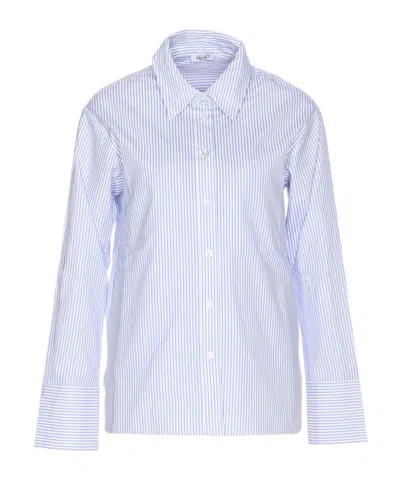 Liu •jo Liu Jo Long-sleeved Striped Shirt In Blue
