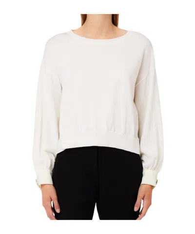 Liu •jo Long-sleeved Sweatshirt In White