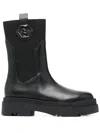 Liu •jo Love 34 Leather Chelsea Boots In Black