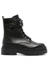 Liu •jo Love 40mm Logo-plaque Ankle Boots In Black