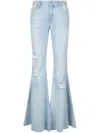 Liu •jo Low-rise Flared Jeans In Blue
