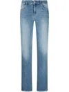 Liu •jo Tief Sitzende Straight-leg-jeans In Blau