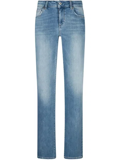 Liu •jo Tief Sitzende Straight-leg-jeans In Blau