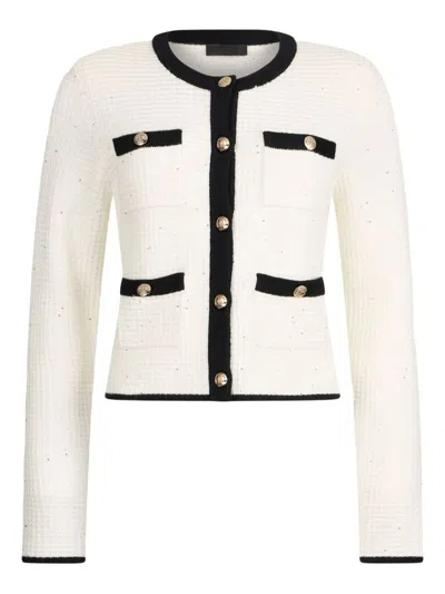 LIU •JO LUREX CARDIGAN