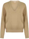 Liu •jo Lurex Jumper In Neutrals