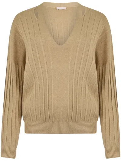 Liu •jo Lurex Jumper In Neutrals