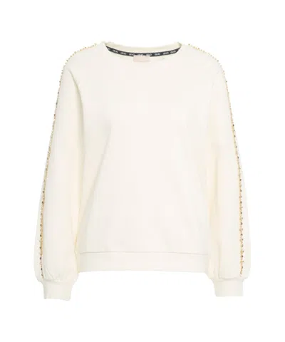 Liu •jo Luxury White Sweatshirt In Neutral