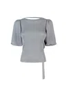 Liu •jo Maglia In Lurex Argento In 00532