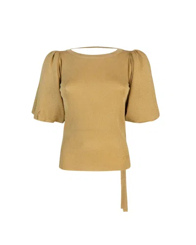 Liu •jo Maglia In Lurex Oro In Gold
