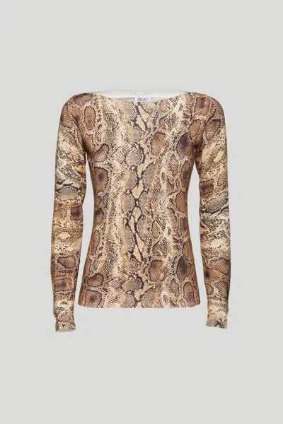 Liu •jo Maglia Pyton In Beige