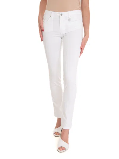 Liu •jo Magnetic 5 Pocket Denim Jeans In White