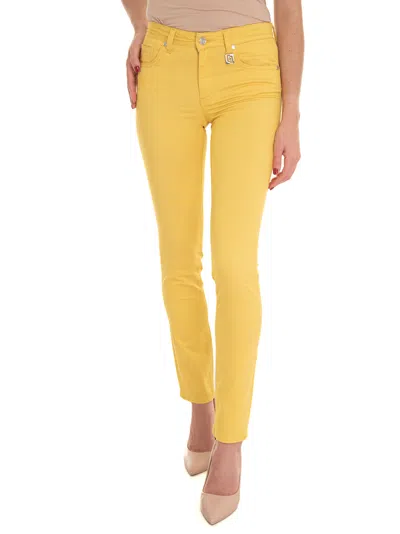 Liu •jo Magnetic 5 Pocket Denim Jeans In Yellow