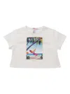Liu •jo Maldives Print Stud-embellished T-shirt In White