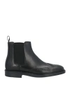 Liu •jo Man Man Ankle Boots Black Size 8 Leather In Black
