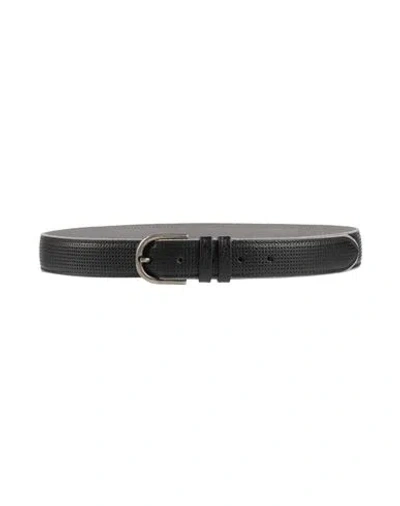 Liu •jo Man Man Belt Black Size 36 Leather
