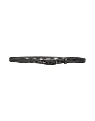 Liu •jo Man Man Belt Black Size 42 Leather