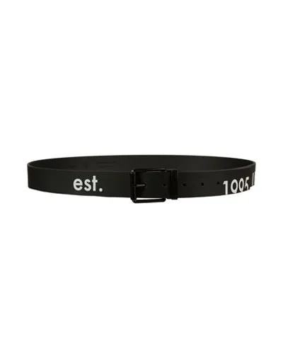 Liu •jo Man Man Belt Black Size 43 Leather