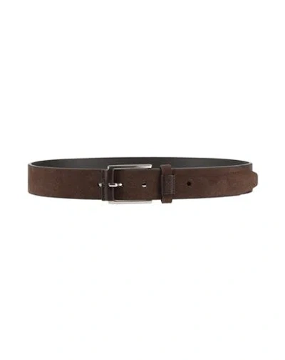Liu •jo Man Man Belt Dark Brown Size 36 Leather