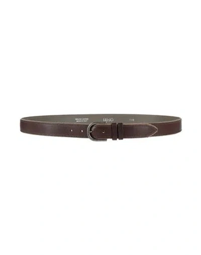 Liu •jo Man Man Belt Dark Brown Size 39.5 Leather