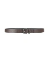 Liu •jo Man Man Belt Dark Brown Size 39.5 Leather In Brown