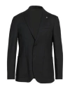 Liu •jo Man Man Blazer Black Size 36 Wool, Polyester, Elastane In Black