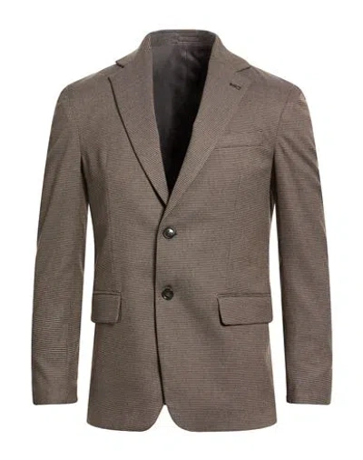 Liu •jo Man Man Blazer Brown Size 36 Polyester, Viscose, Elastane