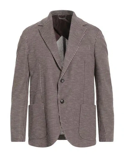 Liu •jo Man Man Blazer Chocolate Brown Size 40 Polyester, Cotton