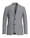 Liu •jo Man Man Blazer Grey Size 38 Cotton, Polyester, Elastane In Gray