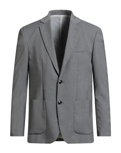 Liu •jo Man Man Blazer Grey Size 42 Polyester, Viscose, Elastane In Gray